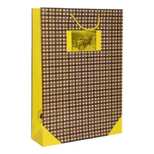 기성 종이쇼핑백 1호(노란 자전거) (1묶음-50EA)(330x100x450mm) | 종이쇼핑백(기성) 판촉물 제작