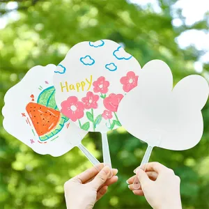로페리아 어린이 나만의 DIY 그림그리는부채 | 자루부채 판촉물 제작