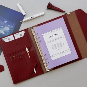 데일리 커버 클러치 6공 다이어리