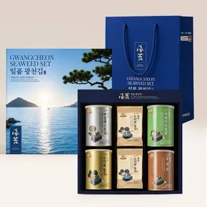 DO_명품 광천 4캔 선물세트 | 김 건어물 수산물 판촉물 제작