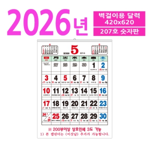 207È£ ¼ýÀÚÆÇ º®°ÉÀÌ ´Þ·Â