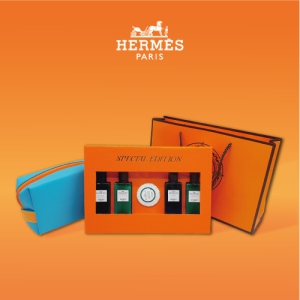 에르메스 트레블킷 - 오 도랑쥬 베르뜨 어메니티 & 파우치