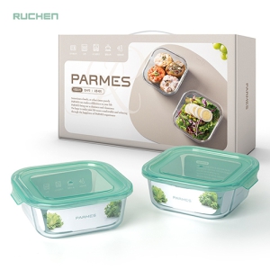 루첸 파르메스 내열유리용기 정사각 2종세트(800ml)