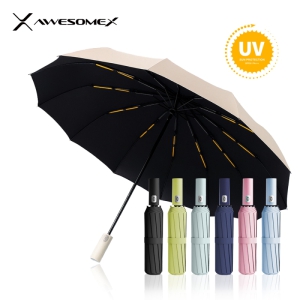 어썸엑스 3단 완전자동 암막 파스텔 튼튼한 프리미엄 우산 우양산 (UV차단 UPF50+)