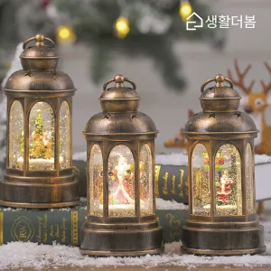 생활더봄 크리스마스 오르골 무드등 LED 랜턴 스노우볼 산타 트리 루돌프 빈티지 장식 | 무드등 스텐드 판촉물 제작