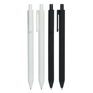 트론스트 화이트 & 블랙 니들 0.5mm | 저가형 볼펜 판촉물 제작