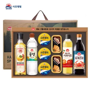 사조 해표 안심특선 선물세트 V35호 | 혼합 가공식품 판촉물 제작