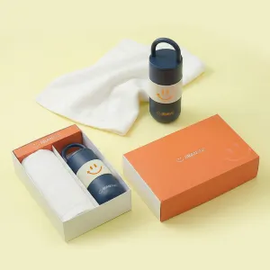 루프텀블러450ml 160g타올세트+싸바리케이스 굿즈세트 | 텀블러 타올 선물세트 판촉물 제작