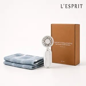 레스쁘리 고급 선풍기세트 D (우산애착 선풍기+담요) | 미니 휴대용선풍기 판촉물 제작