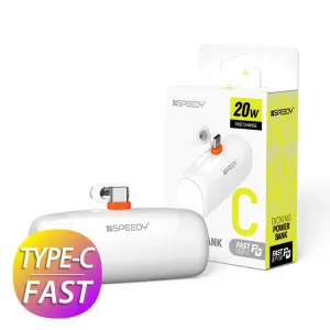 뉴에이커 PD 20W 고속 CP 일체형 미니 도킹 보조배터리 5000mAh | 보조배터리 소용량 5000 판촉물 제작
