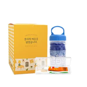 살림어스 스포츠쿨타올(원통형)+페리오 치약 칫솔 세트(대) | 치약 칫솔 구강청결 판촉물 제작