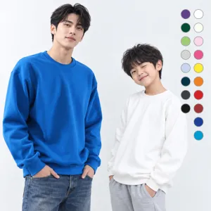 성인 아동 키즈 남녀공용 면혼방 기모 데일리 맨투맨 겨울 단체행사 유니폼 | 단체티 운동복 판촉물 제작