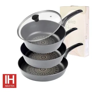 ǻ� �� ����Ʈ(Cook-Right) �δ���(IH) �������� 4����Ʈ(��������28cm+������28cm+������24cm+�����Ѳ� 28cm)