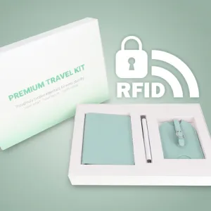 프리미엄 트래블 키트 A - 여권지갑 세트 / RFID 해킹방지 기능 | 여권지갑 판촉물 제작
