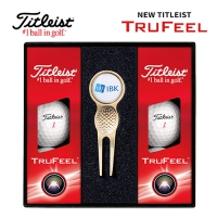 타이틀리스트 트루필 골프볼 6구 + 그린보수기볼마커(골드) 세트 | 타이틀리스트 판촉물 제작