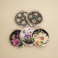 나빌레라 휴대용 미니 자개손거울-꽃 | 자개거울 판촉물 제작