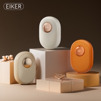 EIKER 플란넬 진동마사지 휴대용 충전식 USB 전기 손난로 보조배터리 6500mAh | 손난로 보조배터리 판촉물 제작