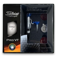 타이틀리스트 Pro v1 골프공 3알 + 마그넷 골프티 + 에폭시 볼마커 2set | 골프용품세트 판촉물 제작