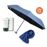 안심생활건강세트 4호 여름(암막3단양우산+선크림+쿨타올) | 우산 판촉물 제작