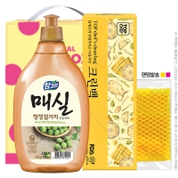참그린매실500용기 크린백 망사수세미(3종)