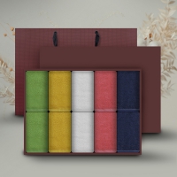 송월타월 컬러풀 170g 10매 세면타올 선물세트(쇼핑백)