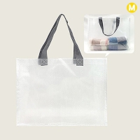 모모카멜 반투명 타포린백 직사각 40X30X12cm