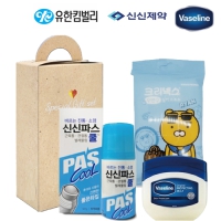 브생건107호(신신제약 롤온쿨연고물파스+바세린젤리+카카오수앤수물티슈)
