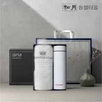 송월 프리미엄 선물 세트 (CM 뱀부블럭40 1P + 스마트온도텀블러 500ml 1P)