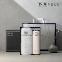 송월 프리미엄 선물 세트 (CM 뱀부블럭40 1P + 원터치텀블러 420ml 1P)