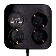[���׹ڽ�] 3�� �簢ť�� USB ��Ƽ�� 1.4m
