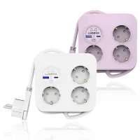 [���׹ڽ�] 3�� �簢ť�� USB CŸ�� ��Ƽ�� 1.4m   3m 1P