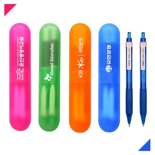 볼펜/필기류 볼펜세트용품 밀룩스 캡슐 볼펜샤프 칼라 (펜:0.7mm/샤프:0.5mm) 상품 사진