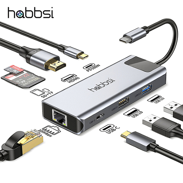 ǻͿǰ USB/ ݽ 100W USB TYPE-C 8in1 Ƽ  YMH8PRIME(ǰ) ǰ 