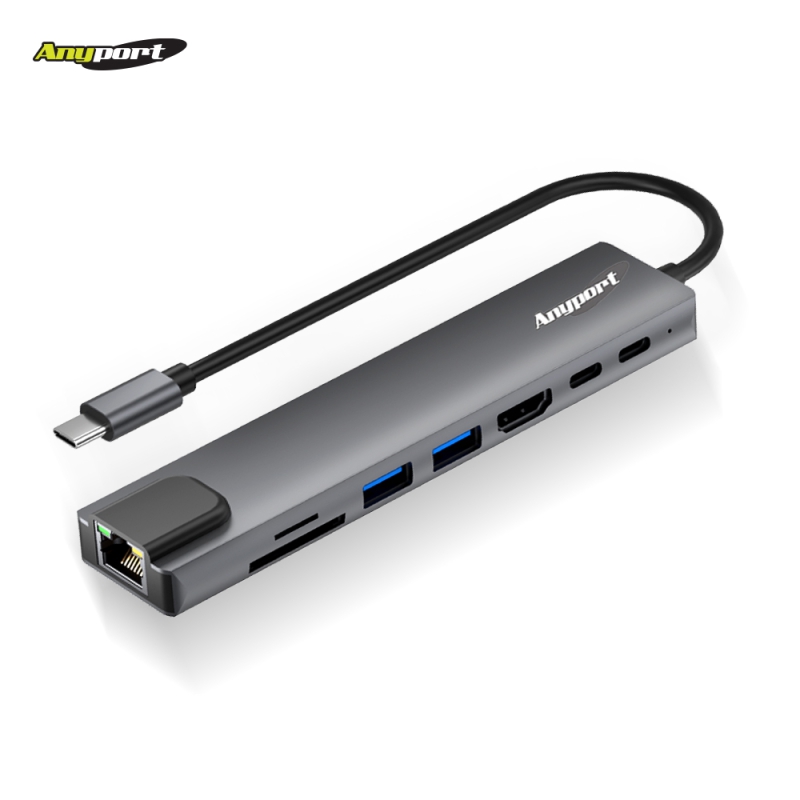 ǻͿǰ USB/ ִƮ AP-TC830LAN 8IN1 LAN 4K HDMI PD100W OTT ̷ CŸ Ƽ  ǰ 
