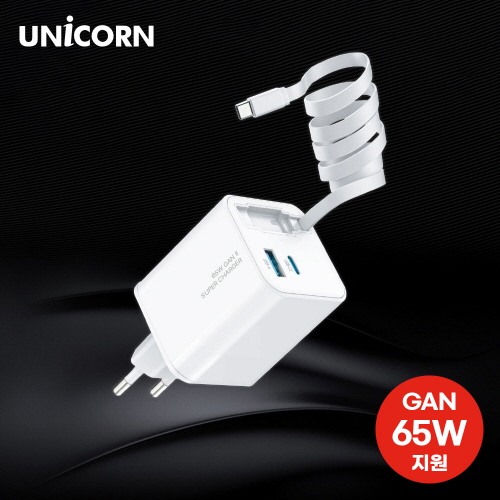 [������] ��Ÿ�� ���̺���ü�� ��Ƽ 2��Ʈ GaN 65W PD �ʰ��� ������ KA-800PD (47mm x 47mm x 95mm / 147g / ���̺� ���� �� 680mm)