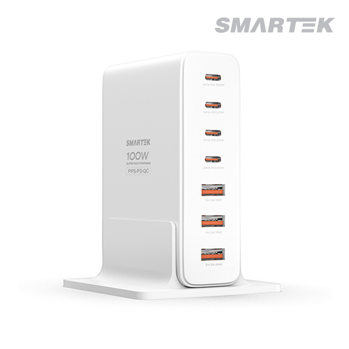 ��ǻ�Ϳ�ǰ USB���/����� ������ 7��Ʈ 100W PD PPS  �ʰ��� ��Ƽ ������ STQC-7Port200W ��ǰ ����