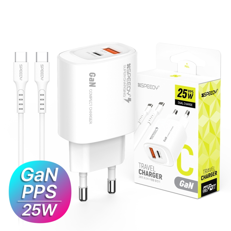 ����Ʈ����ǰ �������̺� ������Ŀ 25W PD3.0+QC3.0 2��Ʈ PPS �ʰ��� �и��� ������ CtoC ���̺� ���� ��ǰ ����