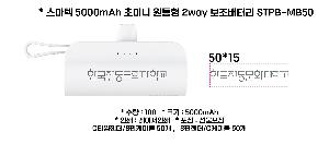 USB   |  5000mAh ʹ̴  2way ͸ STPB-MB50